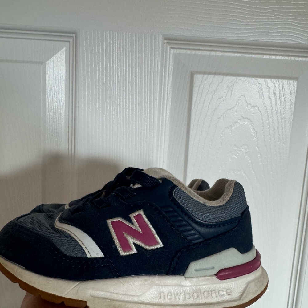 New Balance Navy and Pink Sneakers